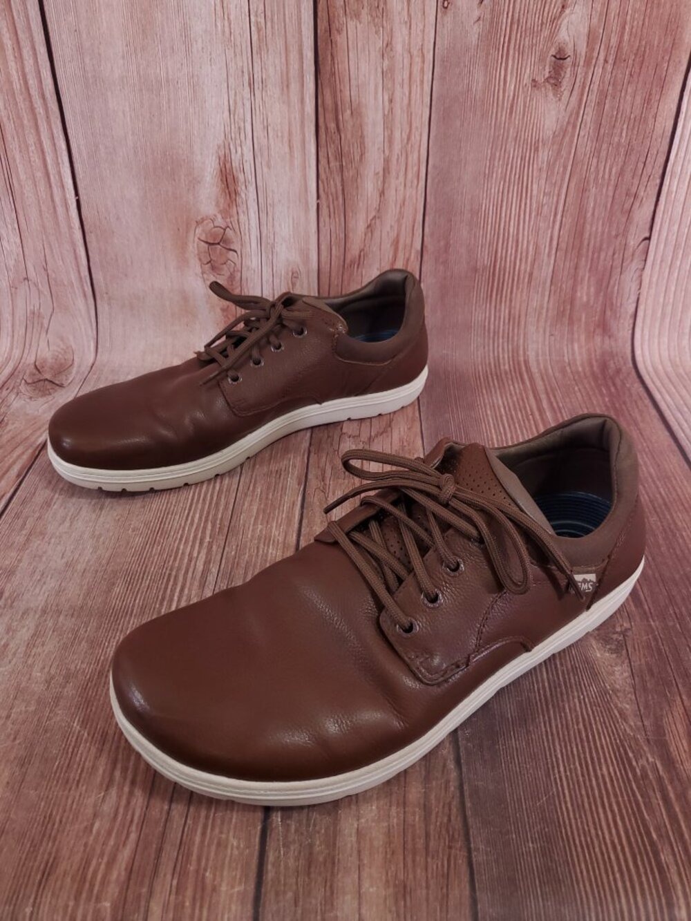 Lems Nine2Five V2 Shoes Mens 12.5 Leather Barefoot Zero Drop Coffee Cream